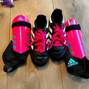 Cleats and shin guards